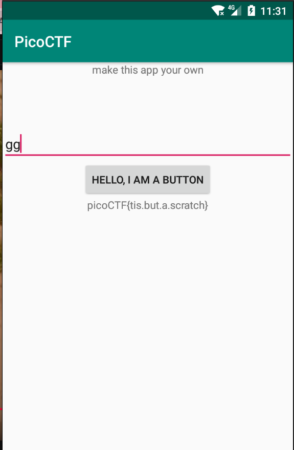 App displaying flag after patch