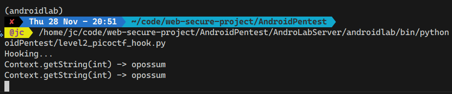Capturing secret string via Frida