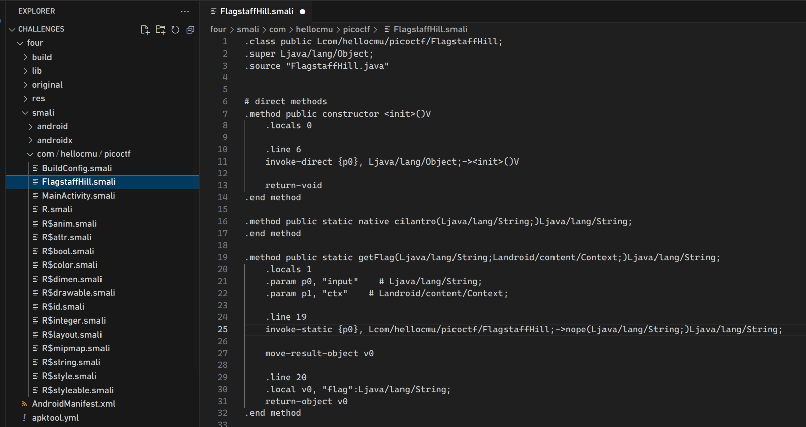 Decompiled source folder