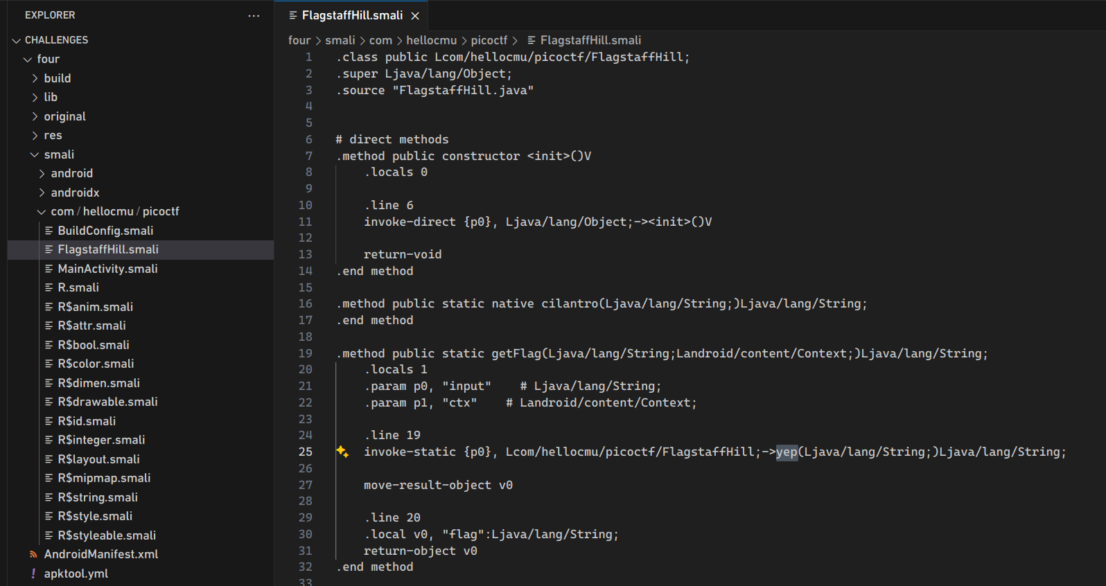 Patching Smali from 'nope' to 'yep'