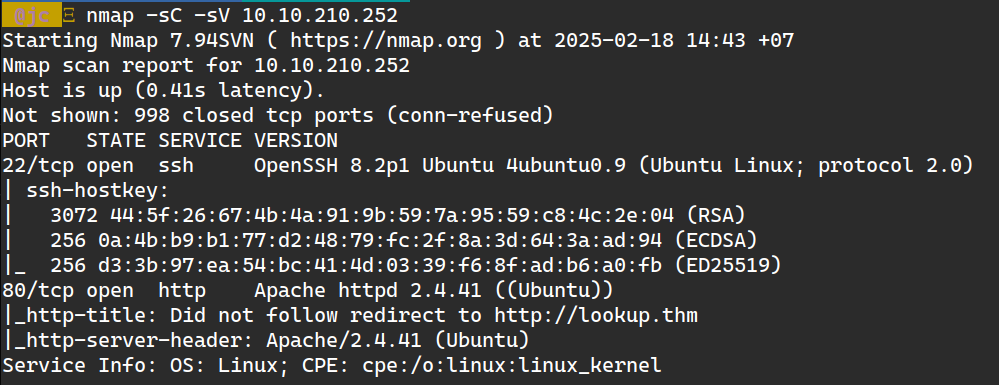 nmap scan