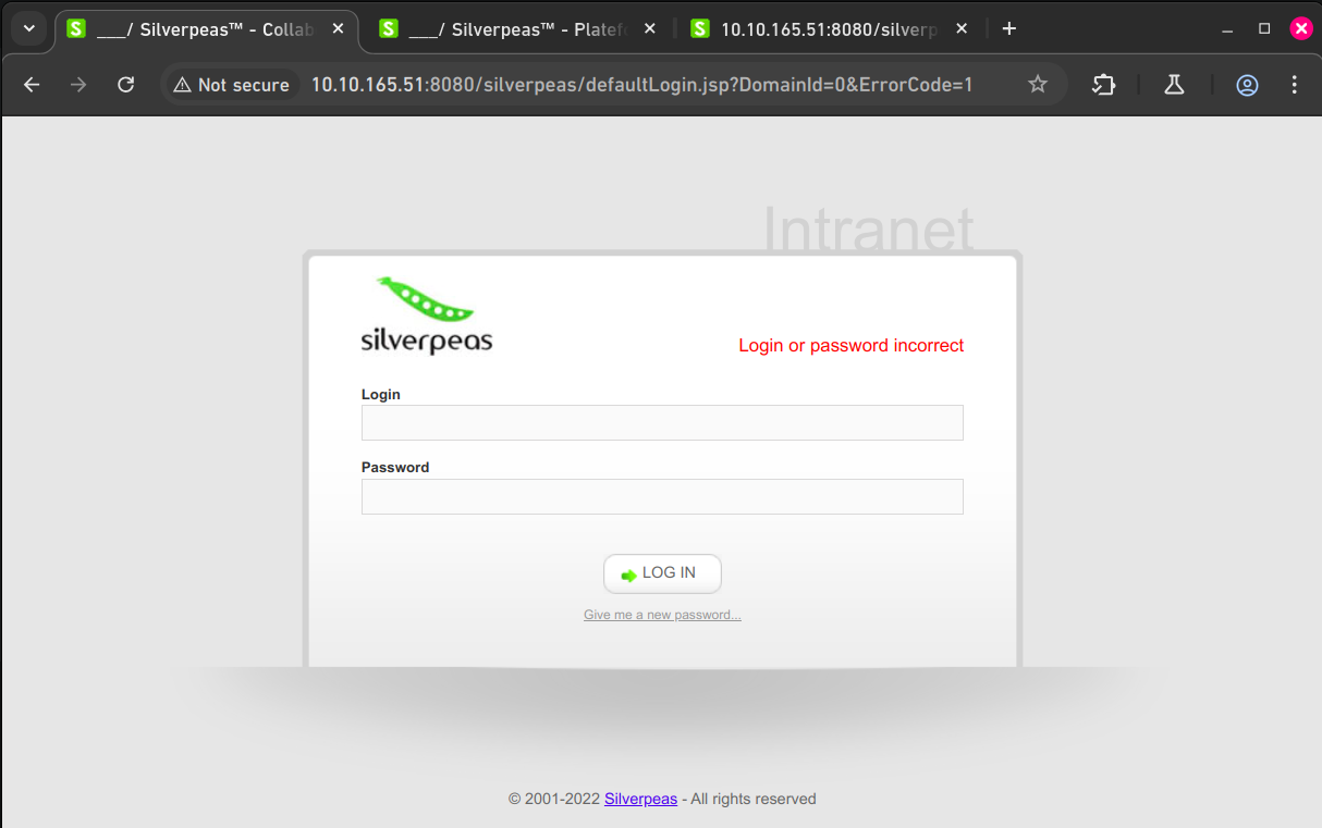 Silverpeas login