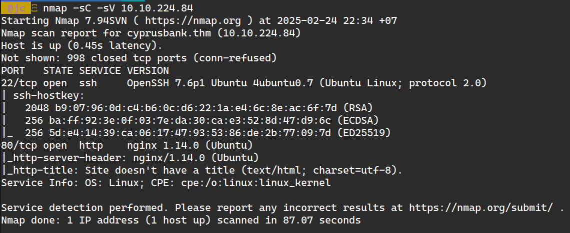nmap scan