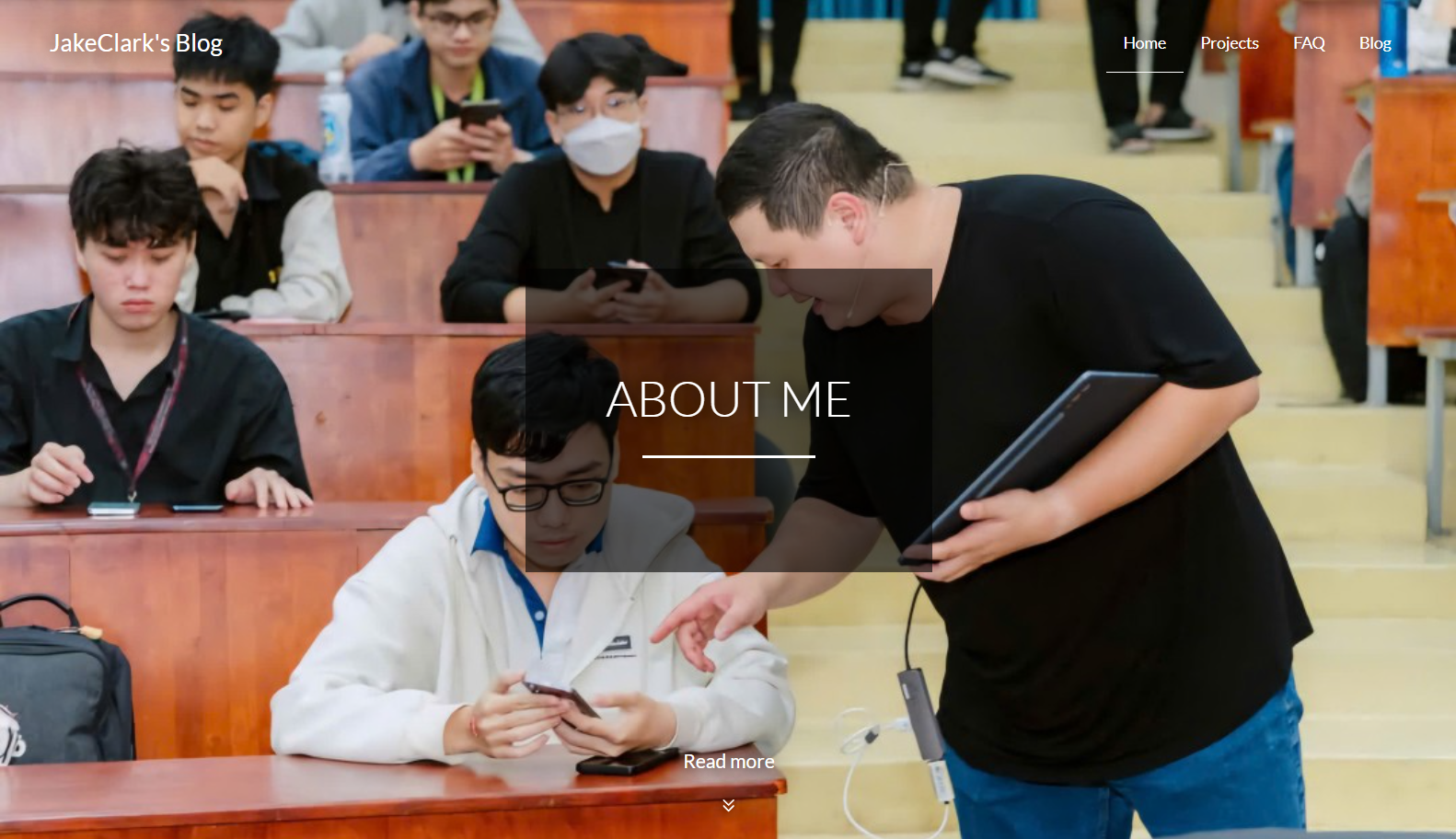 Trang chủ của trang cũ tạo bởi WonderCMS
