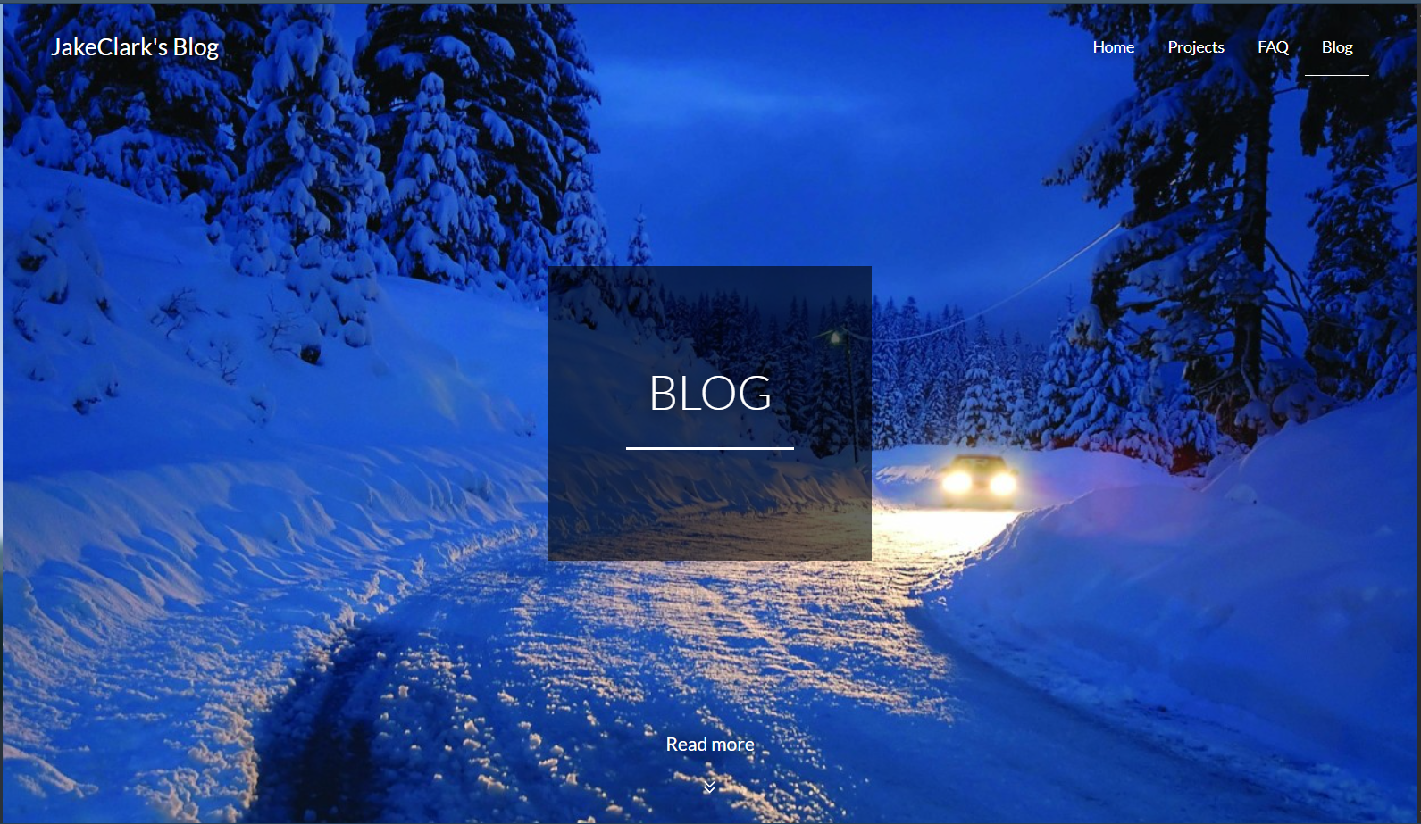 Trang blog tạo bởi WonderCMS